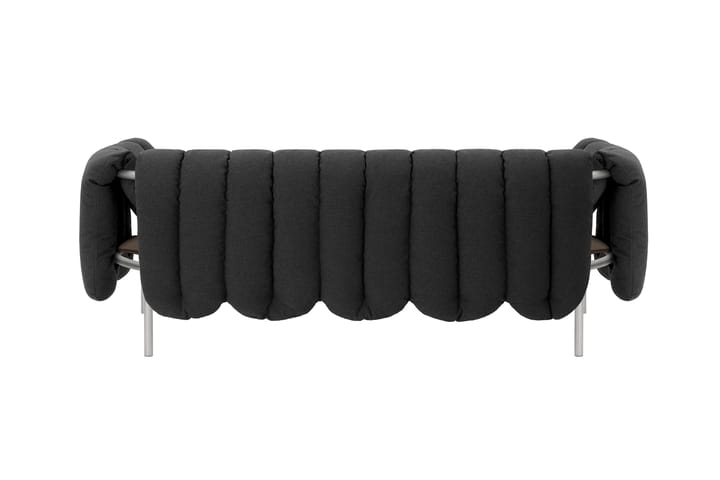 Puffy 2,5-Sitzer Sofa 205 cm, Anthracite-edelstahl Hem