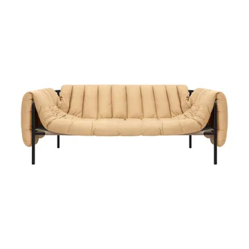 Puffy 2,5-Sitzer Sofa 205 cm - Sand leather-black grey - Hem