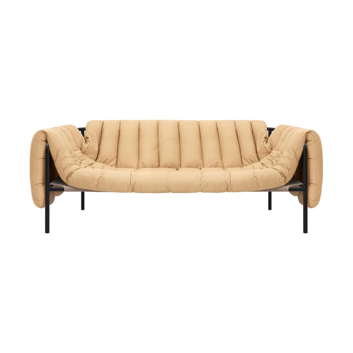Puffy 2,5-Sitzer Sofa 205 cm - Sand leather-black grey - Hem
