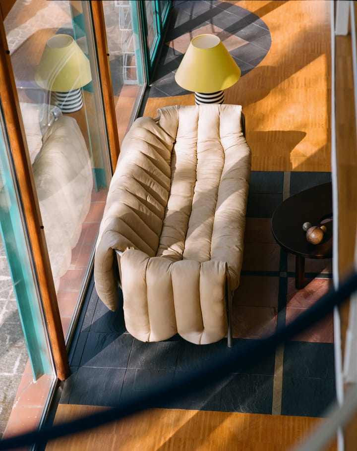 Puffy 2,5-Sitzer Sofa 205 cm, Sand leather-cream Hem