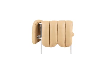 Puffy 2,5-Sitzer Sofa 205 cm - Sand leather-edelstahl - Hem