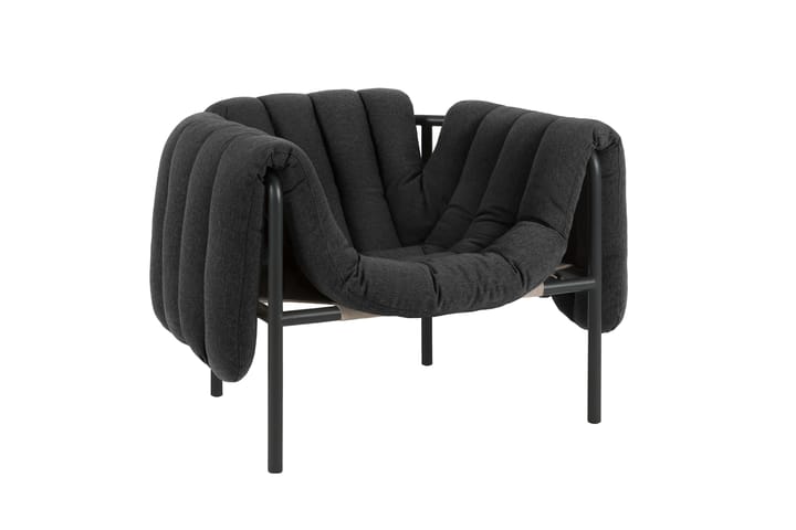 Puffy Loungesessel, Anthracite-black grey Hem