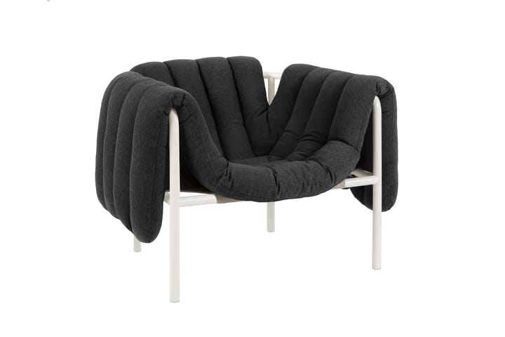 Puffy Loungesessel, Anthracite-cream Hem