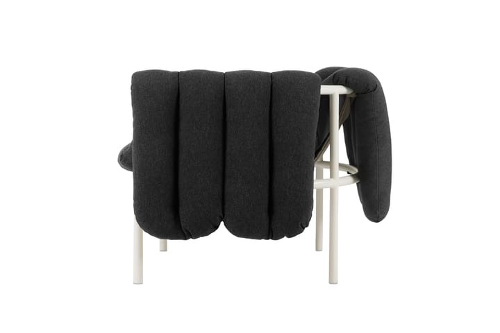 Puffy Loungesessel, Anthracite-cream Hem