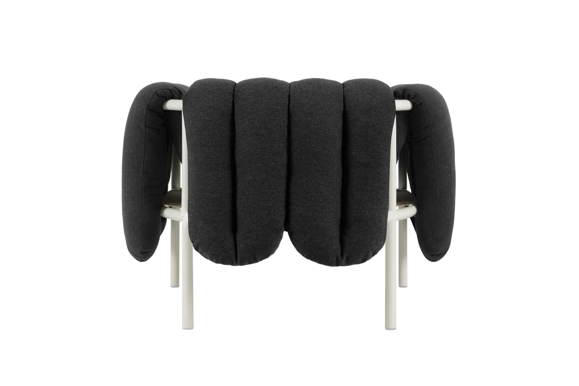 Puffy Loungesessel, Anthracite-cream Hem