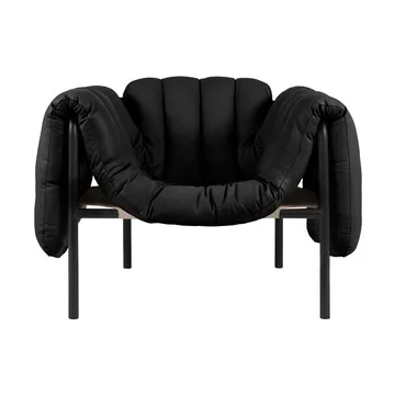 Puffy Loungesessel - Black leather-black grey - Hem