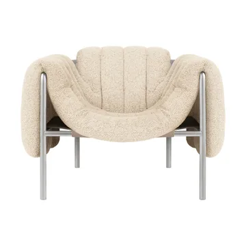Puffy Loungesessel - Eggshell-edelstahl - Hem