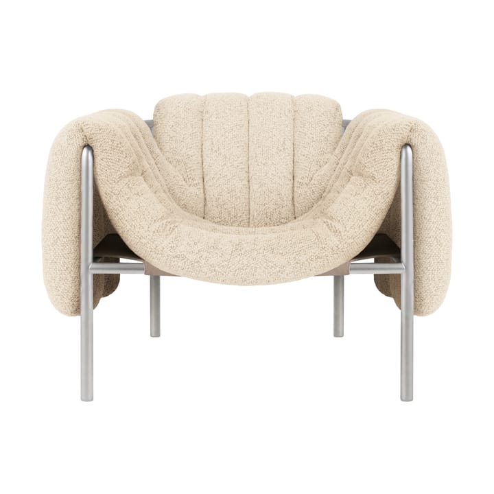 Puffy Loungesessel - Eggshell-edelstahl - Hem
