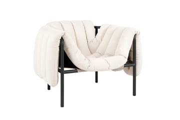 Puffy Loungesessel - Natural-black grey - Hem