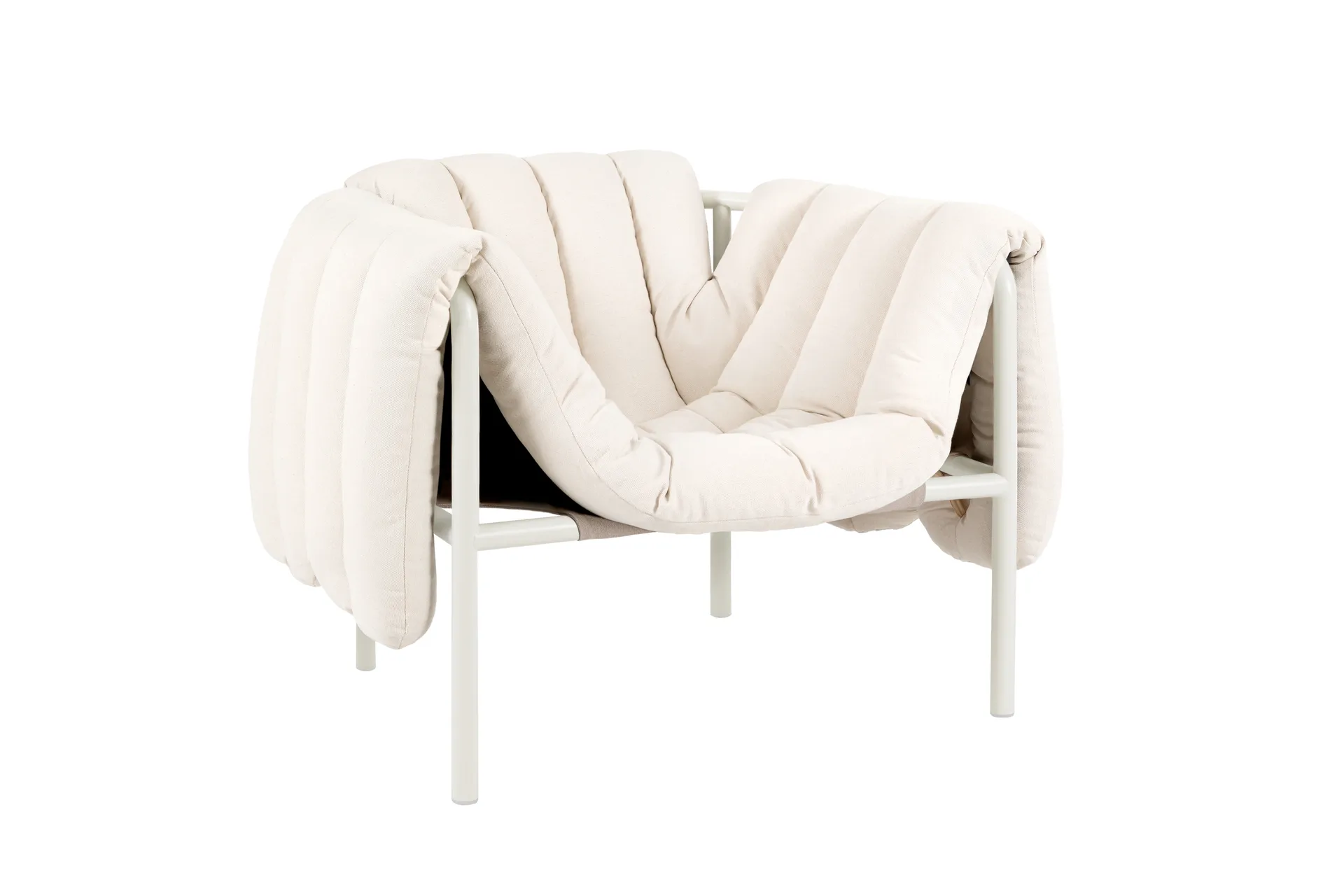 Puffy Loungesessel, Natural-cream Hem