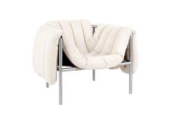 Puffy Loungesessel - Natural-edelstahl - Hem