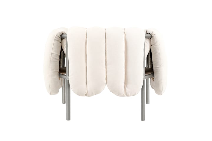 Puffy Loungesessel, Natural-edelstahl Hem