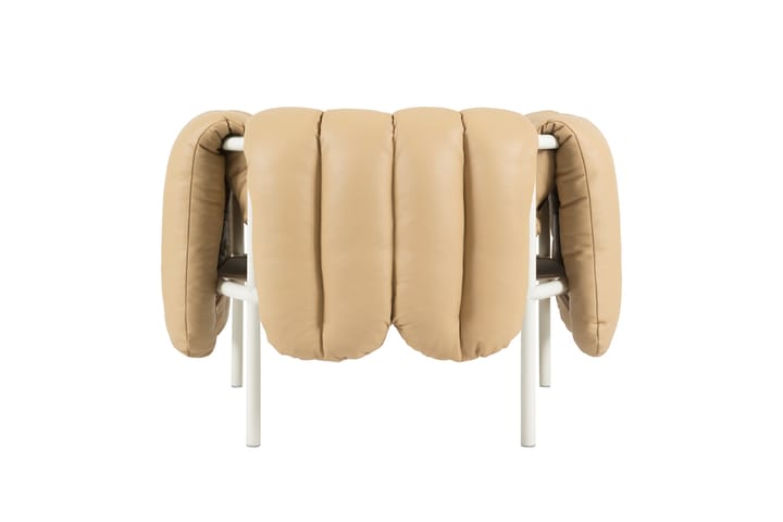 Puffy Loungesessel, Sand leather-cream Hem