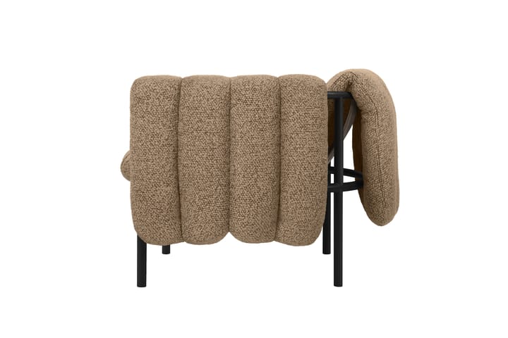 Puffy Loungesessel, Sawdust-black grey Hem
