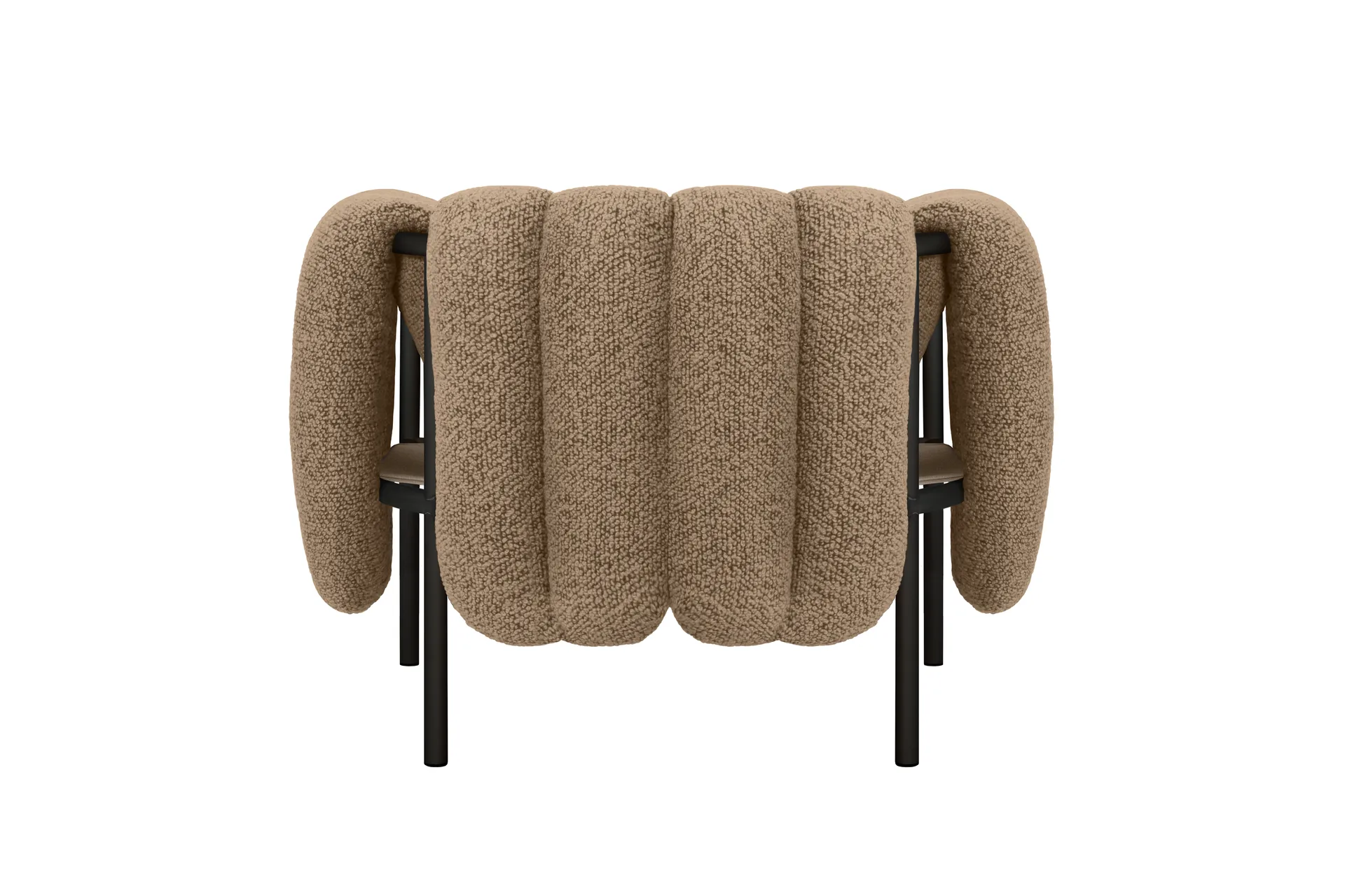 Puffy Loungesessel, Sawdust-black grey Hem