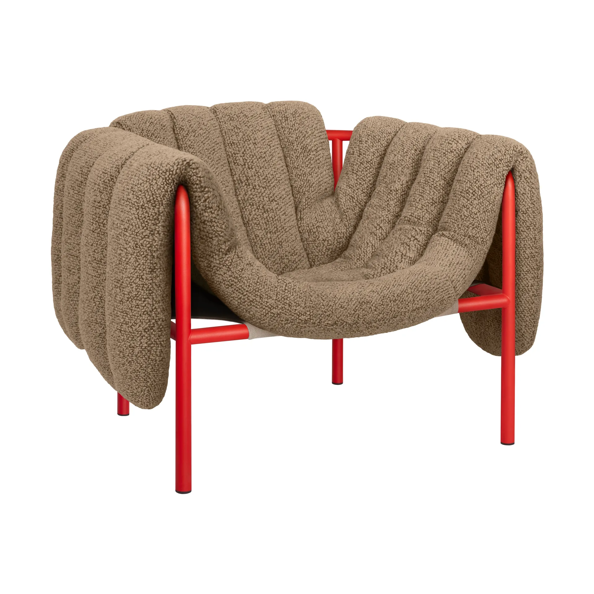 Puffy Loungesessel, Sawdust-traffic red Hem