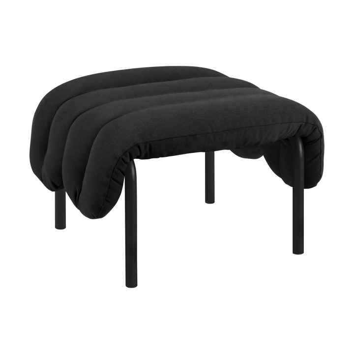 Puffy Ottoman 58x67 cm, Anthracite-black grey Hem
