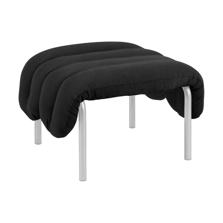 Puffy Ottoman 58x67 cm - Anthracite-edelstahl - Hem