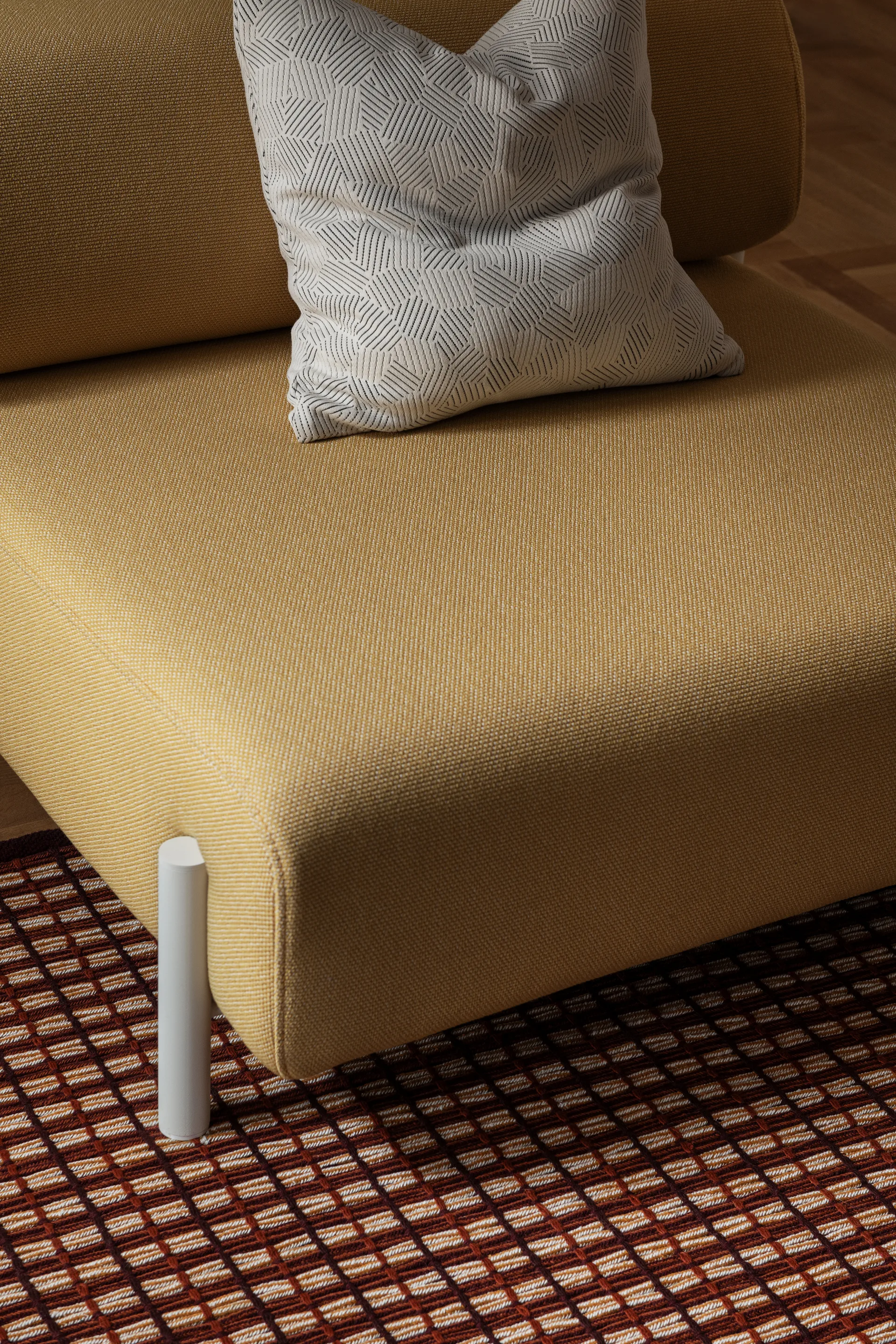 Rope Teppich Large 200x300 cm, Terracotta Hem