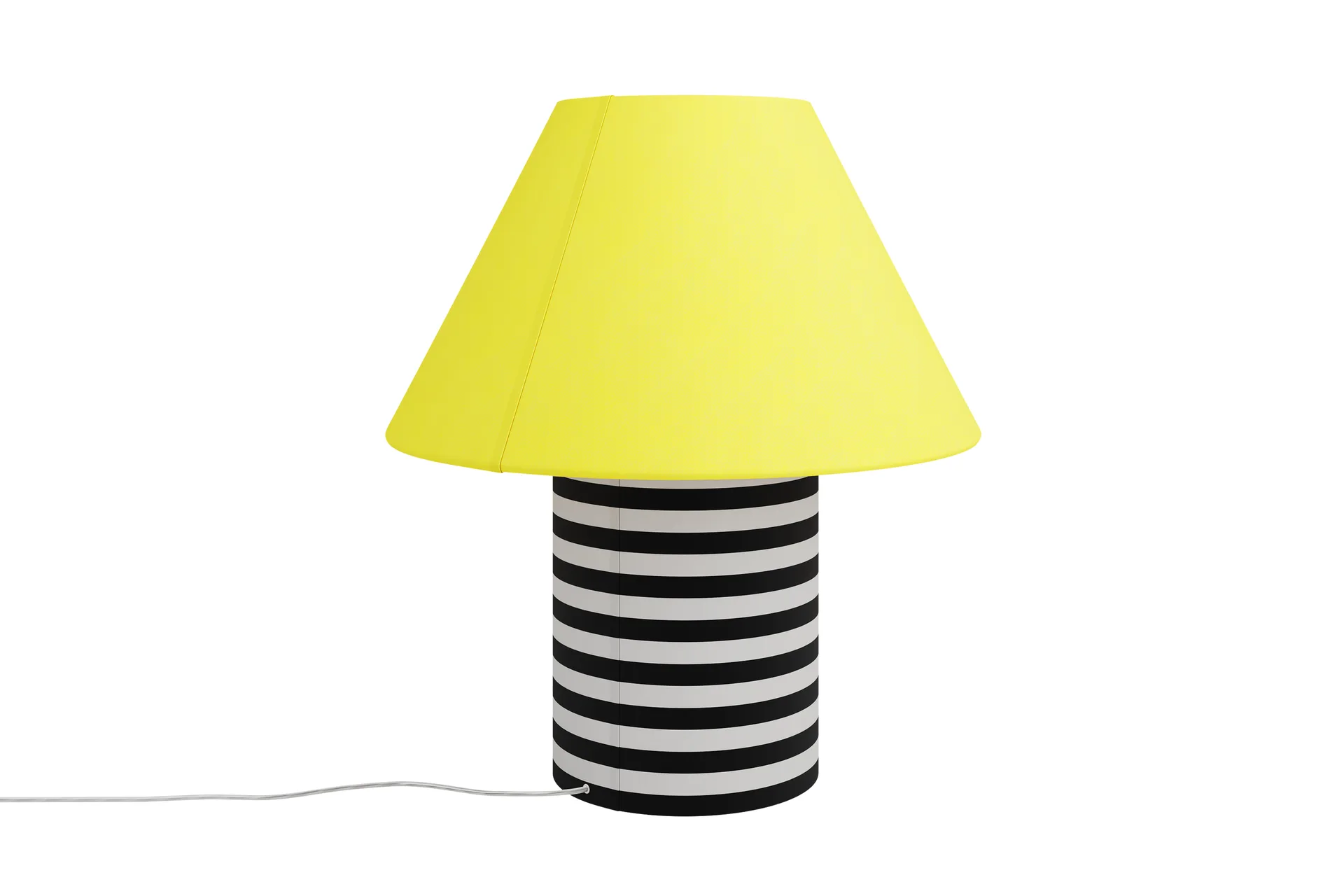 Toto Tischleuchte Large 64 cm, Wax yellow-black & white stripes Hem