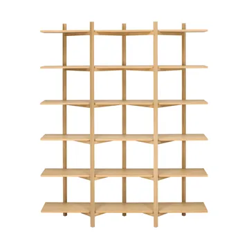 Zig Zag Regal High 175x214 cm - Eiche - Hem