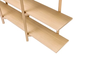 Zig Zag Regal Low 175x100 cm - Eiche - Hem