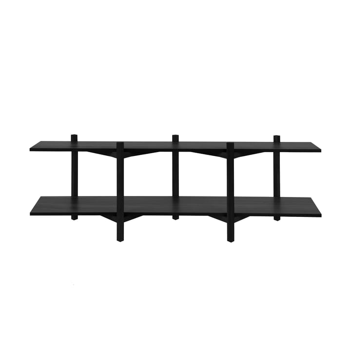 Zig Zag Regal Media 194x57 cm - Black - Hem