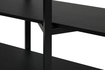 Zig Zag Regal Media 194x57 cm - Black - Hem