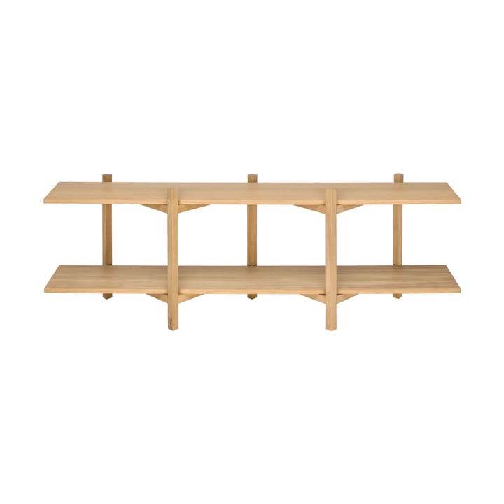 Zig Zag Regal Media 194x57 cm - Eiche - Hem
