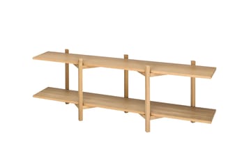 Zig Zag Regal Media 194x57 cm - Eiche - Hem