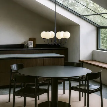 Ballon Kronleuchter - Schwarz, Ø60 cm - Herstal