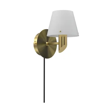Gil Wandleuchte - Satin brass-opal Glas - Herstal