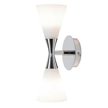 Harlekin Duo Wandleuchte - Chrom-weiß - Herstal