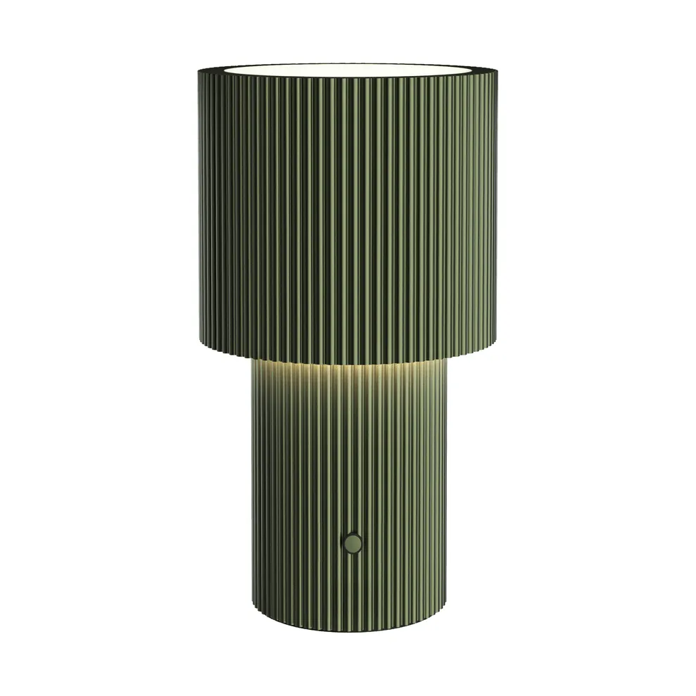 Iluma tragbare Tischlampe, Olivgrün Herstal