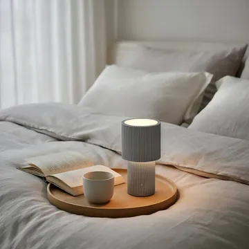 Iluma tragbare Tischlampe - Silber - Herstal