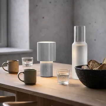 Iluma tragbare Tischlampe - Silber - Herstal