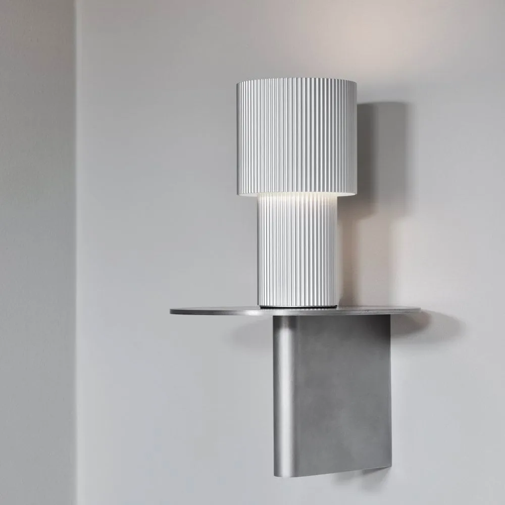 Iluma tragbare Tischlampe, Silber Herstal