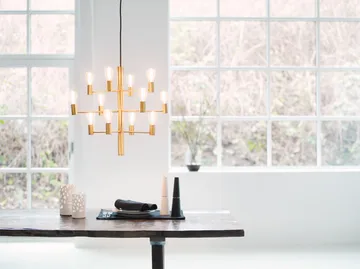 Manola 12 Kronleuchter - Satin brass - Herstal