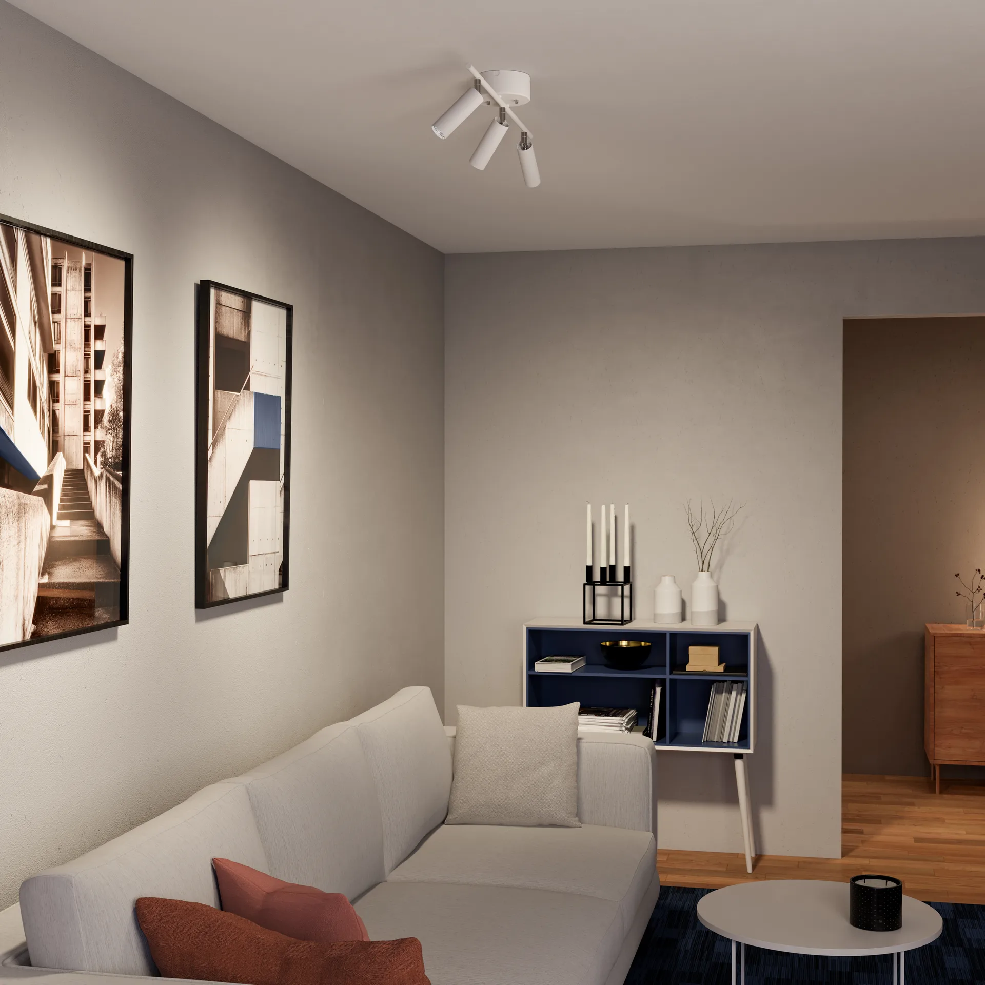 Pipeline Schiene 3, Mattweiß Herstal