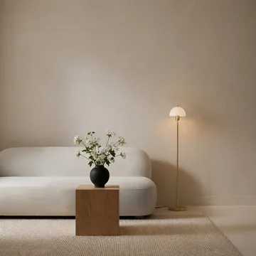 Vienda Stehleuchte - Messing-Opalglas - Herstal