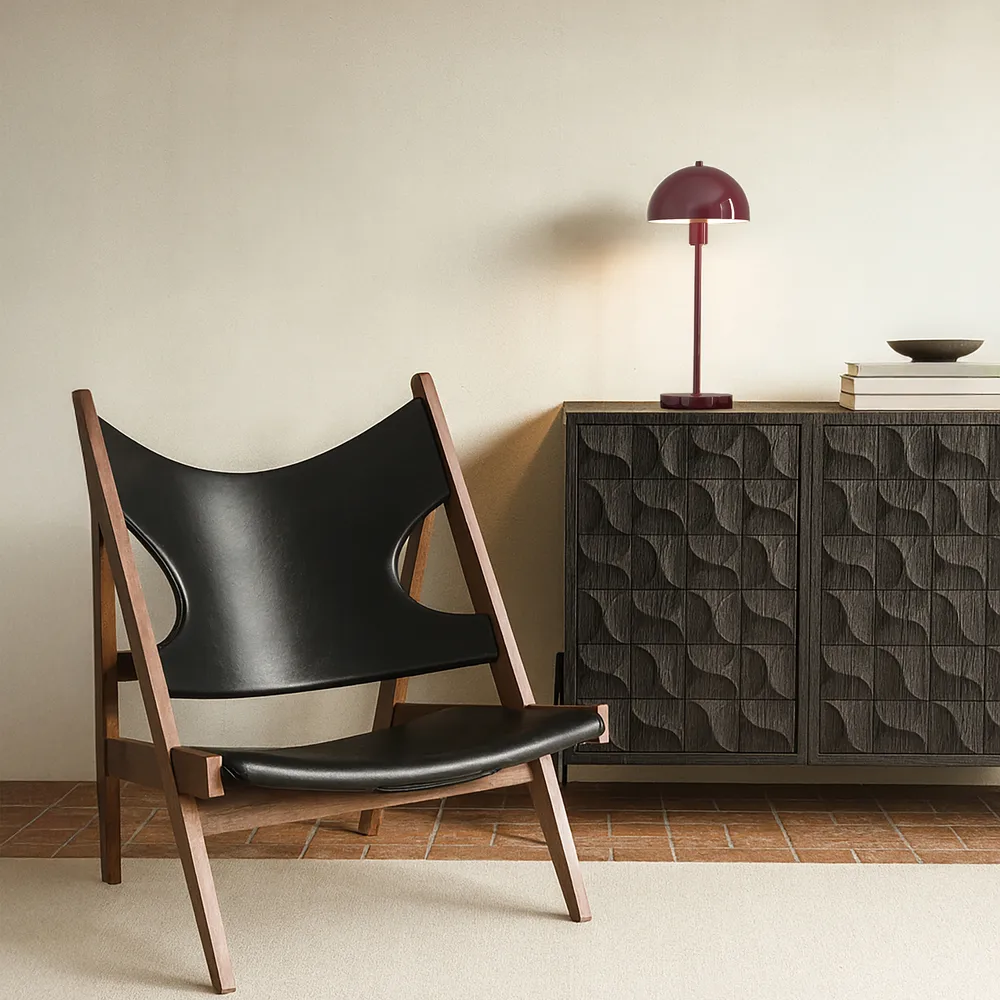 Vienda Tischleuchte, Valentinrot Herstal