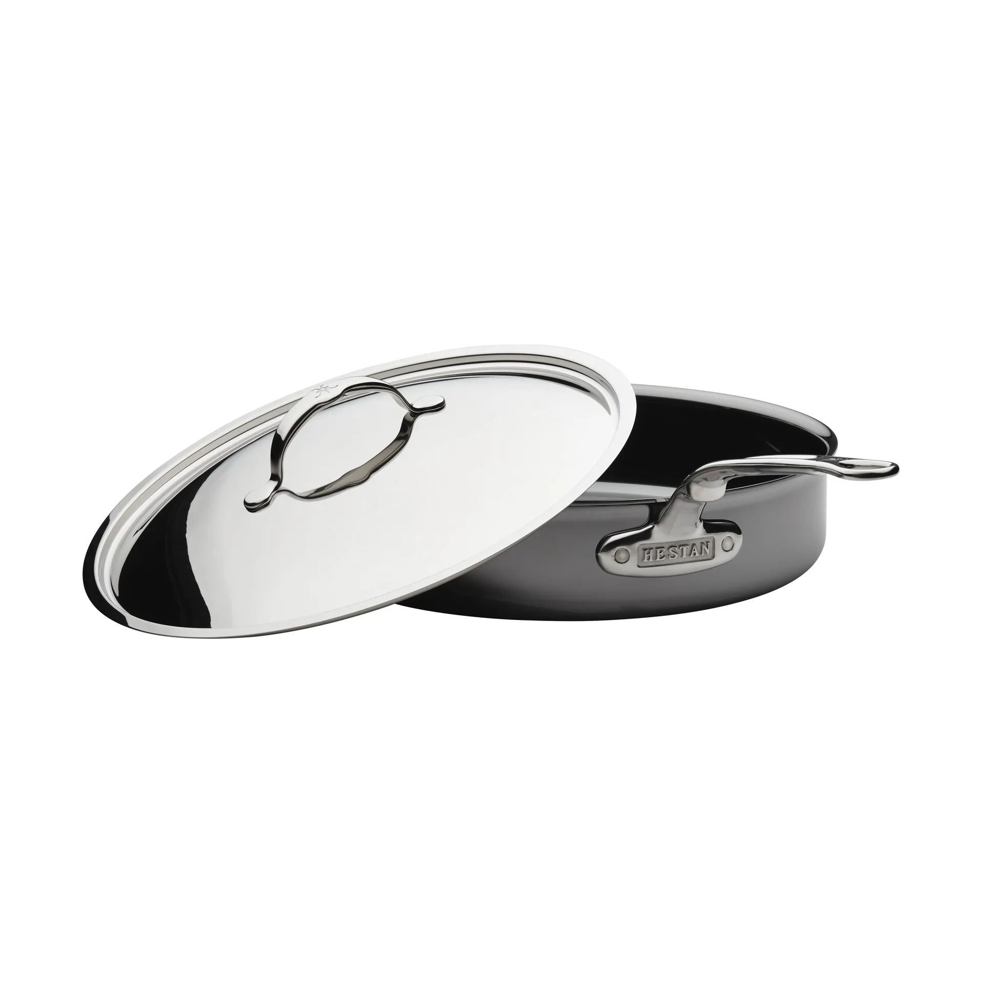 Hestan Nanobond Schmorpfanne mit hohem Rand 4,7 L, Edelstahl Hestan