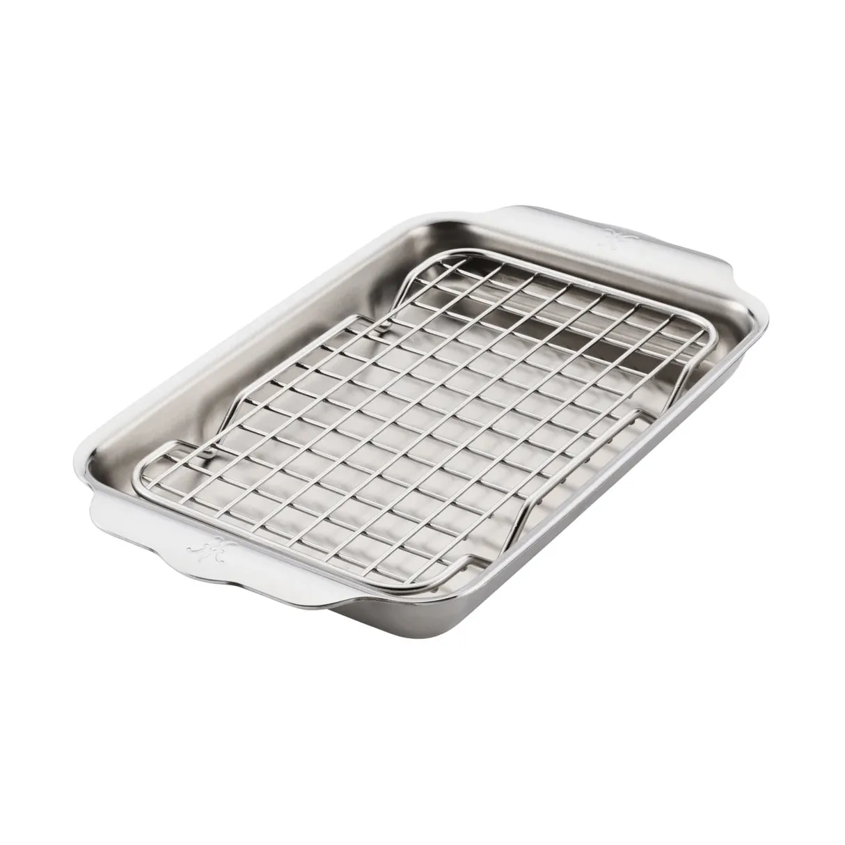Hestan Ovenbond Backblech mit Abkühlgitter, Edelstahl, 16,8x28,8 cm Hestan