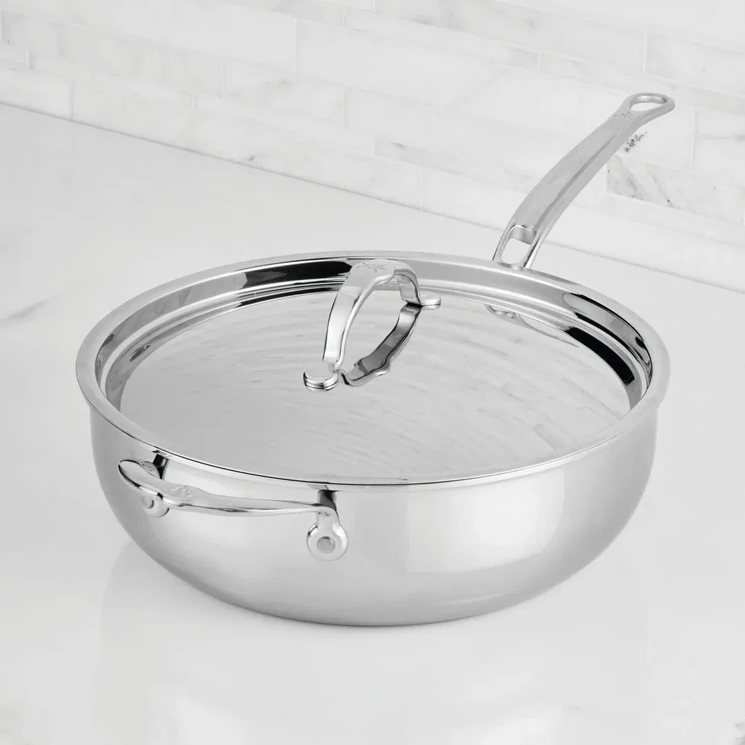 Hestan ProBond Luxe Allroundpfanne mit Deckel, Edelstahl, Hilfsgriff Hestan