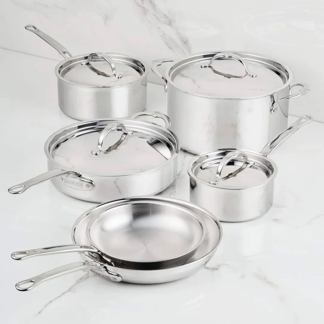 Hestan ProBond Luxe Topf- und Pfannenset, Rostfreier Stahl, 10 Teile Hestan