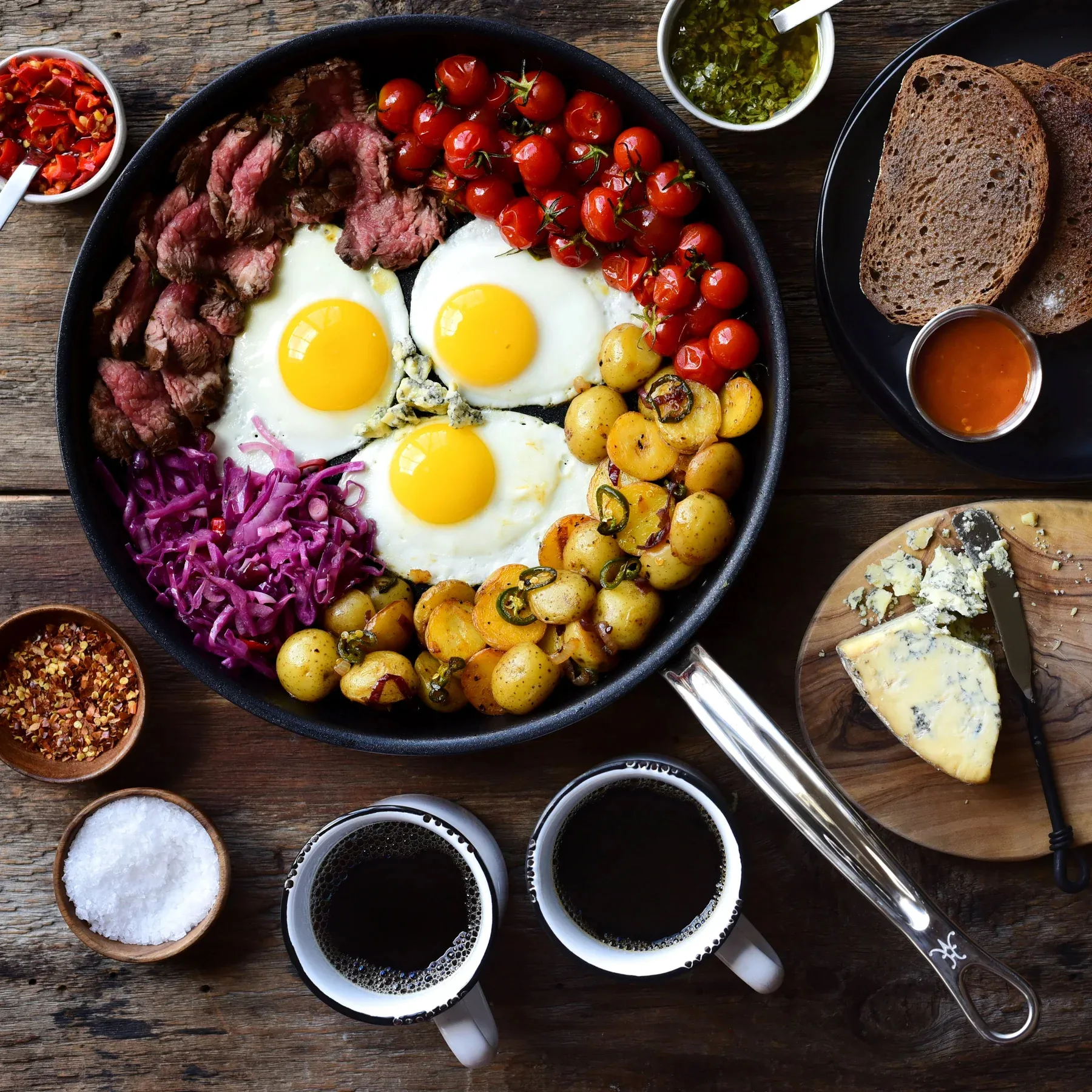 Hestan Probond non stick Bratpfanne 32 cm, Edelstahl Hestan