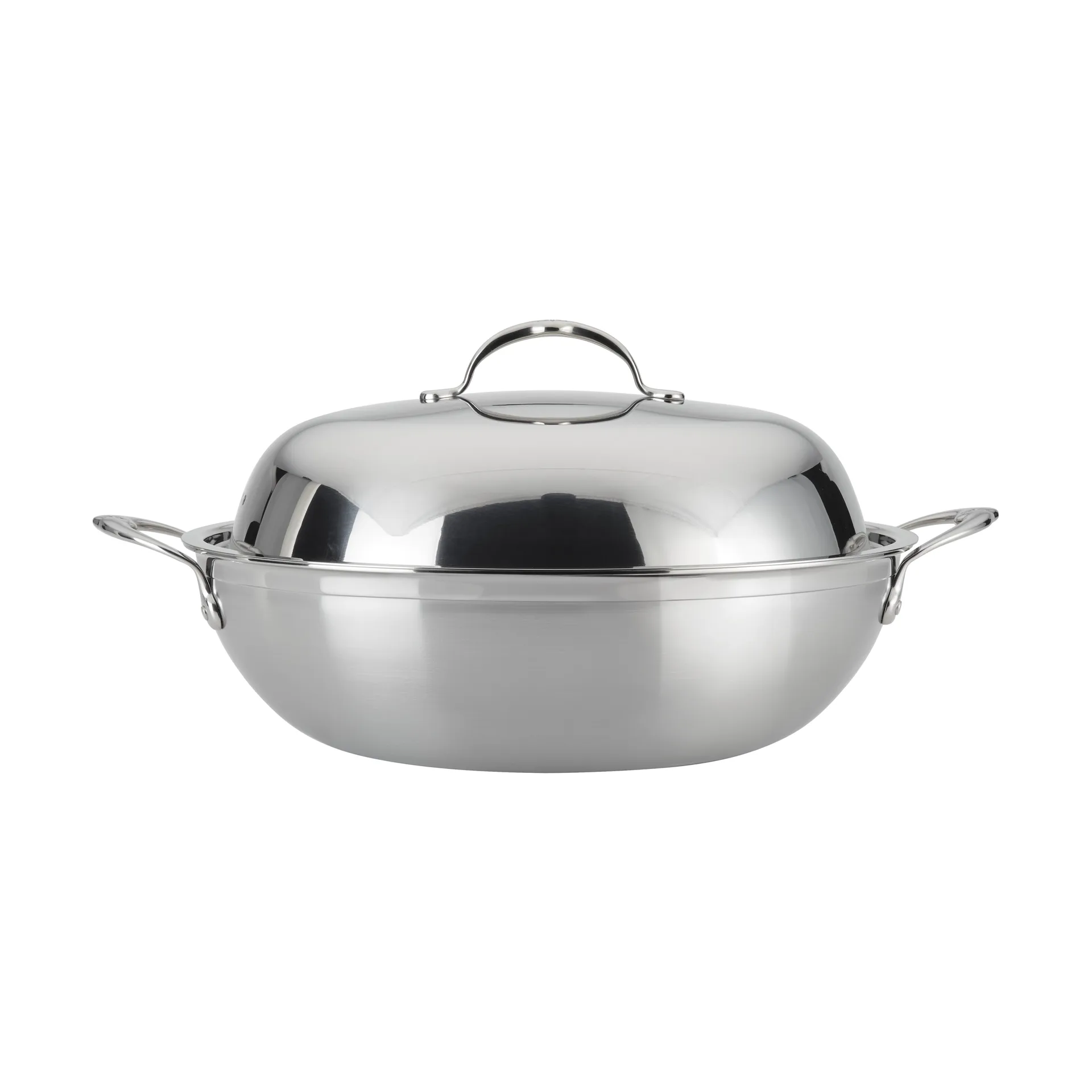 Hestan Probond Wok mit Deckel 36 cm, Edelstahl Hestan