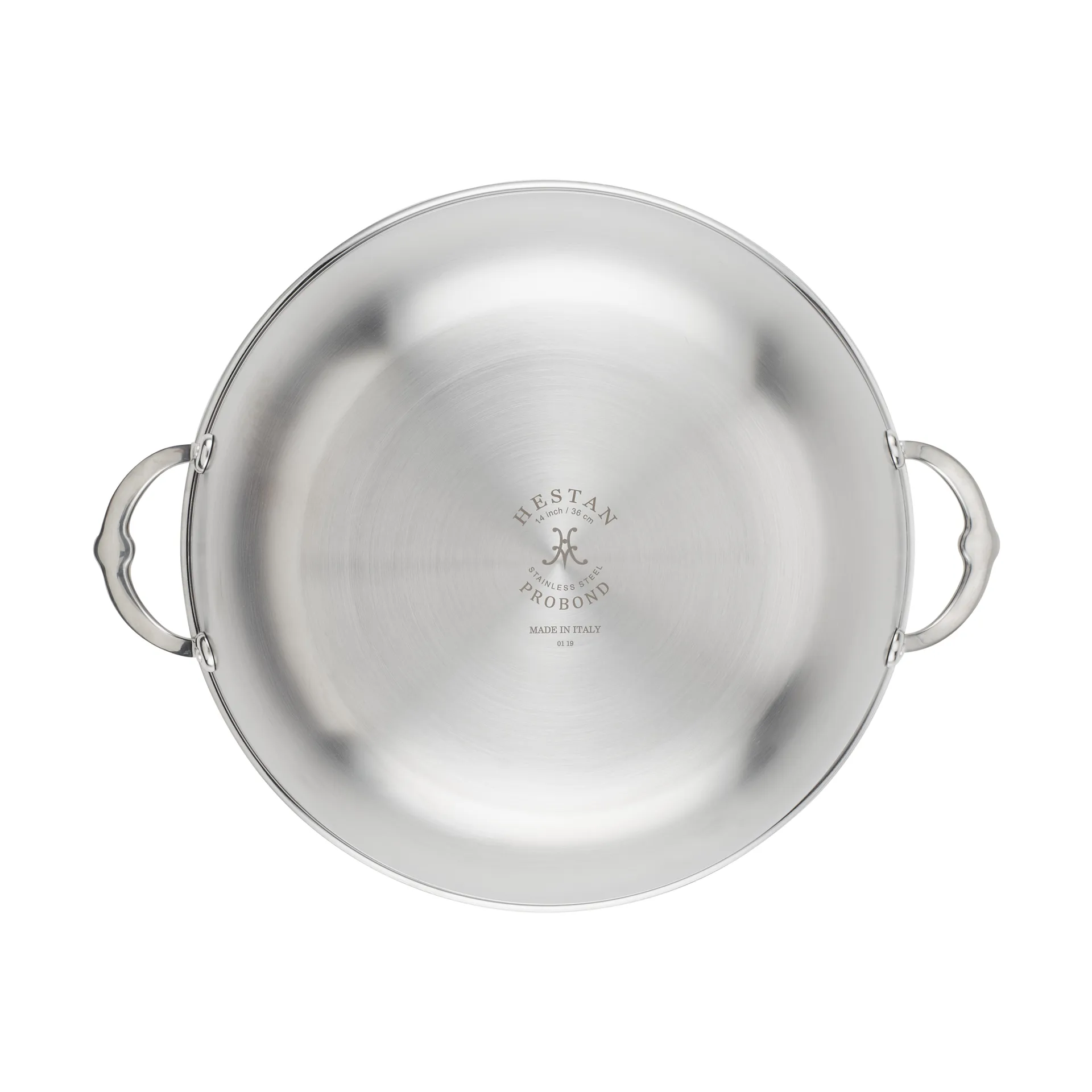 Hestan Probond Wok mit Deckel 36 cm, Edelstahl Hestan