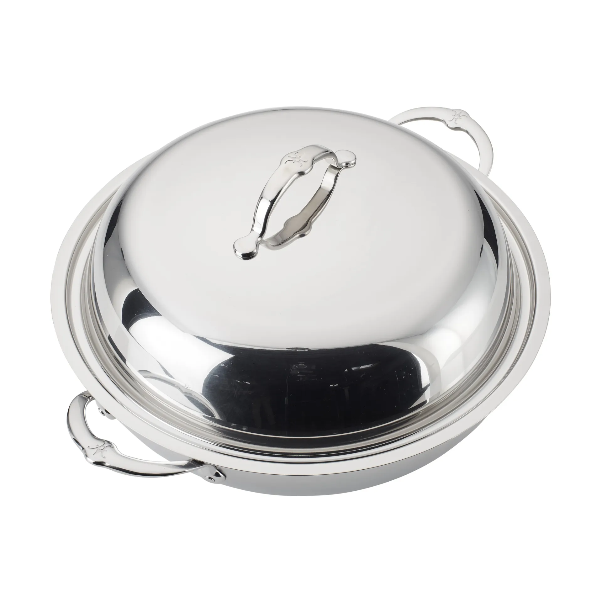 Hestan Probond Wok mit Deckel 36 cm, Edelstahl Hestan