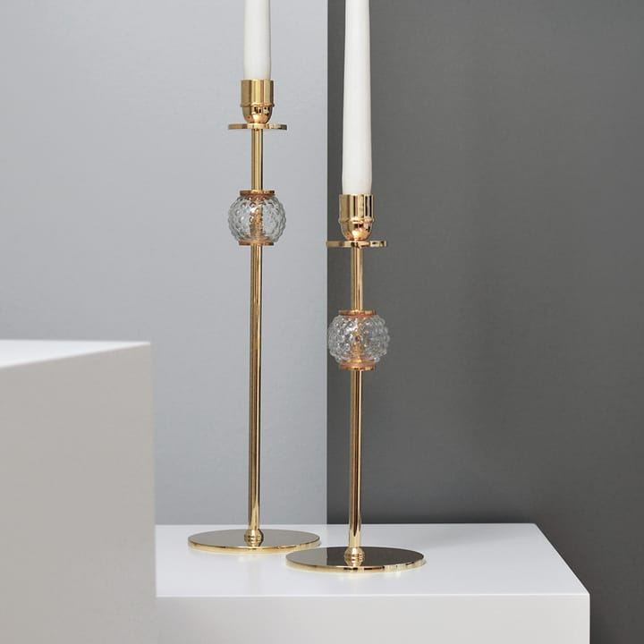 Alba Kerzenhalter 40cm - Massives Messingund Glas - Hilke Collection